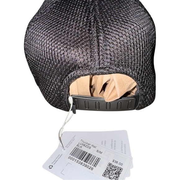 Lululemon VAN CAN 98 Black Trucker Hat Black L/XL NWT Adjustable Mesh Unisex